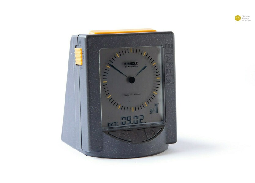 90s Kienzle Satellite Alarm Clock Lcd Postmodernism Space Age Desk