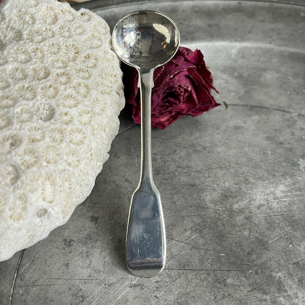 Antique Silver Salt Spoon Antique Georgian Solid Silver Salt Spoon