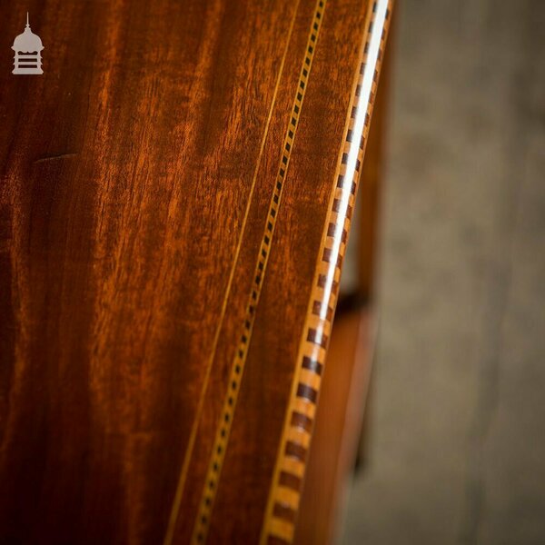Fine Edwardian Inlaid Flame Mahogany Table photo furniture