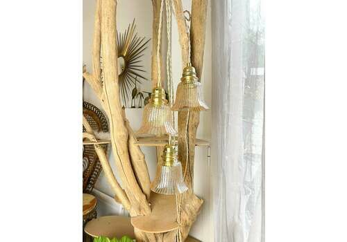 Vintage Tulip Lamps In Customizable Iridescent Glass Vintage Light Pendant Light Old Lampshade Bedside Lamp