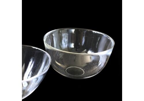 Vintage Retro Glass Bowl Large Size Fuga Orrefors 1970s