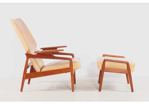 Armchair By John Boné, Teakwood, Denmark Around 1960