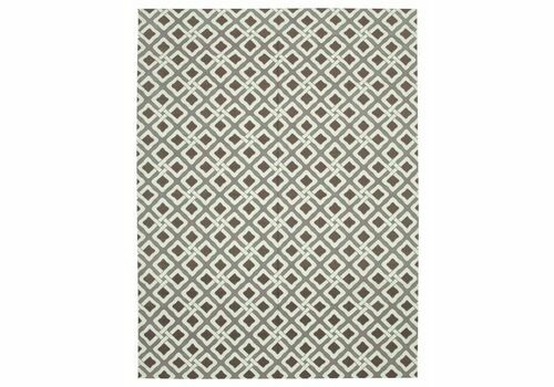 9x12 Brown Dhurrie Rug, Late 20th Century