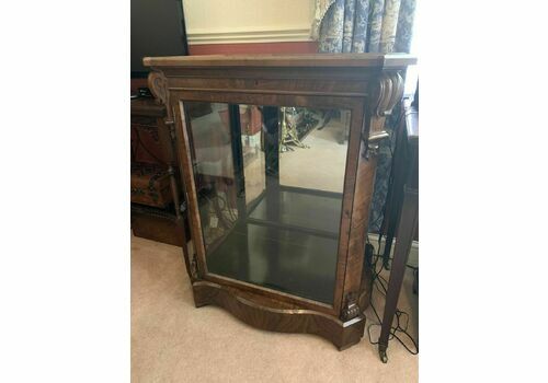 Stunning Victorian Walnut Shop/Home Display Cabinet