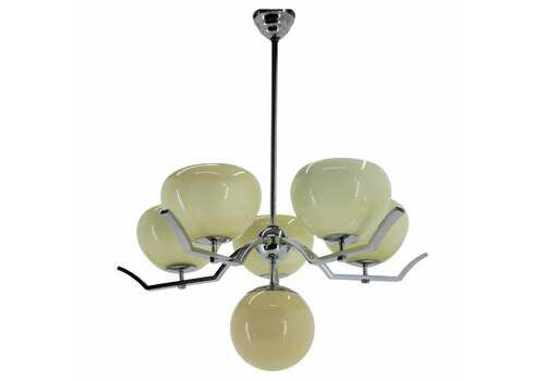 1930s Art Deco Chandelier, Czechoslovakia