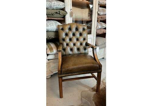 Vintage Mahogany & Leather Chair