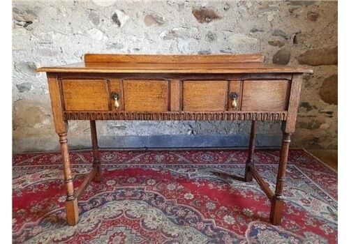 Vintage Oak Console Table Hall Table