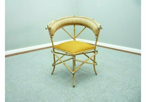 Abstract Handmade Bamboo Chair, 1920s