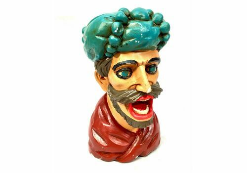 Antique Advertising   Early 20th Century Dutch Pharmacy Gaper Yawner Head / Bust