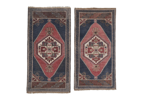 Vintage Turkish Oriental Matching Runner   A Pair 1