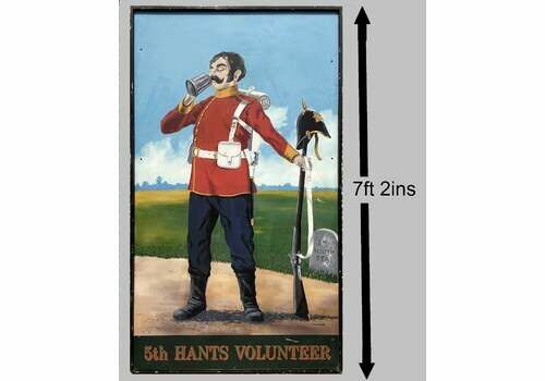 Remarkable C20th Very Large Hand Painted English Pub Sign