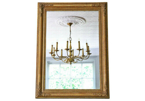 Antique Large Gilt Overmantle Wall Mirror 19th Century – High Quality Ornate Design