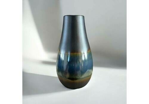Vintage Scheurich Vase | West German Pottery Vase | Blue And Green Vase | Mid Century Vase |