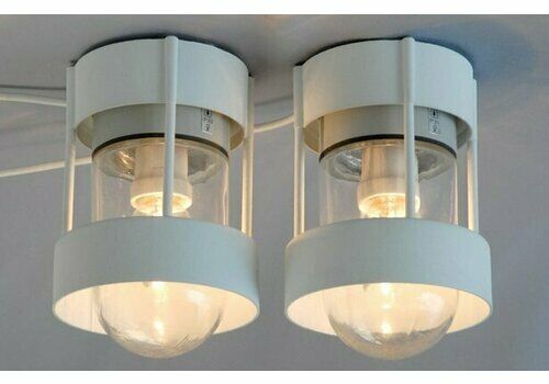 Type 244376 Ceiling Lamps By Jens Møller Jensen For Louis Poulsen, 1980s, Set Of 2 (4 Sets Of 2 Are Available)