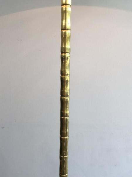Neoclassical Faux Bamboo Brass Floor Neoclassical Faux Bamboo Brass Floor