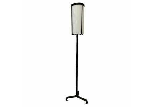 Leather Wrapped Tripod Standing Lamp By Jacques Adnet, France Circa 1950