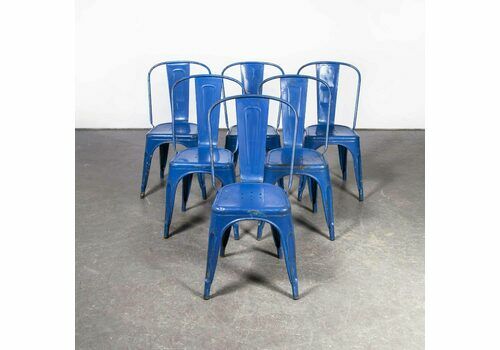 1950’s Original Tolix Model A Dining Outdoor Chairs – Set Of Eight