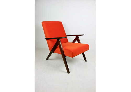Armchair B 310 Var Orange Structured Velvet