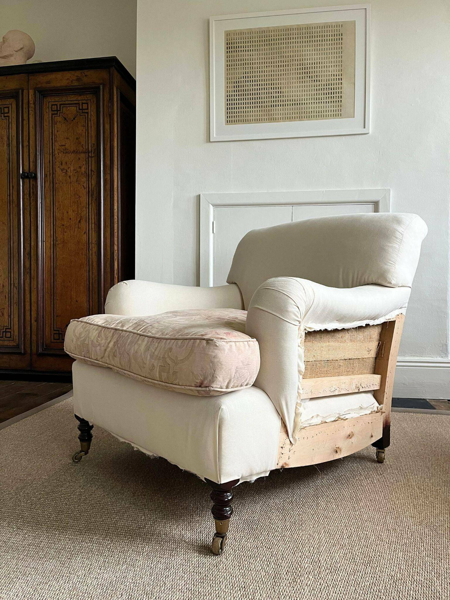 Deep Seated Howard Style Country House Armchair By George Smith