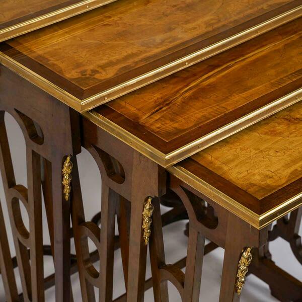 Suite Of 4 Nesting Tables, 19th Century, Napoleon III Period. photo furniture