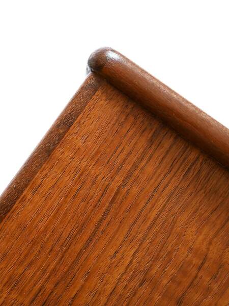 Scandinavian Bedside Table In Teak And Rattan photo 632.0