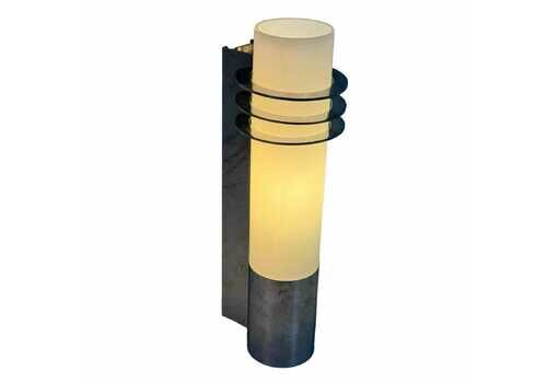 Glashütte Limburg   Wall Sconce (Available As Set)   Contemporary   Dutch Design   Opaline Glass Lamp On Chrome Base