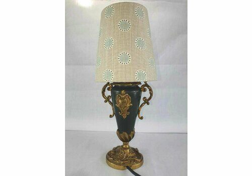 Cold Painted Table Lamp, Early 20th Century