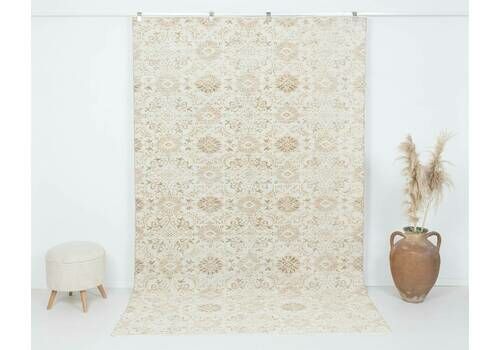6x9 Turkish Rug, Pastel Vintage Rug, Handmade Rug, Turkish Rug, Antique Rug, Low Pile Rug, Faded Rug, Living Room Rug,Unique Area Rug, A4367