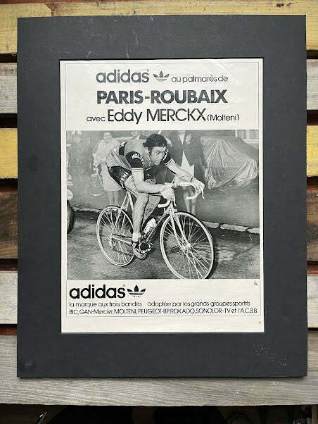 Vintage Adidas Advertisement 1975 Print Eddy Merckx Paris Roubaix |  Vinterior