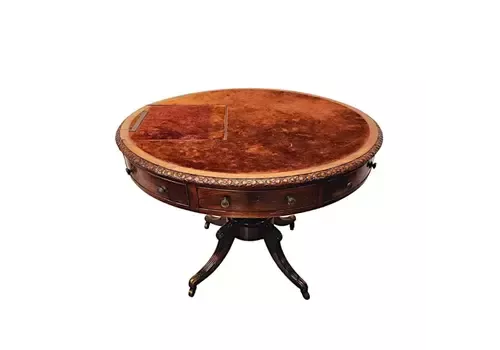 A Very Rare Early 19th Century Revolving Drum Library Centre Table