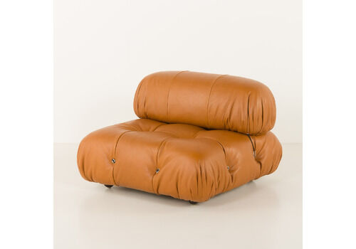 Camaleonda Sofa By Mario Bellini In Full Grain Natural Aniline Leather, Italy 1970s