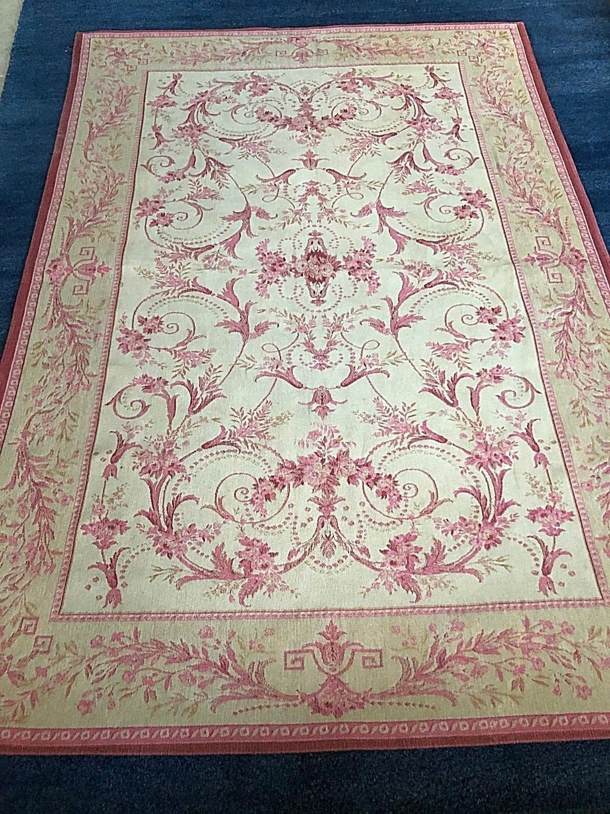 Laura Ashley 'Malmaison' Large Rectangular Rug 170cm X 240cm Raspberry