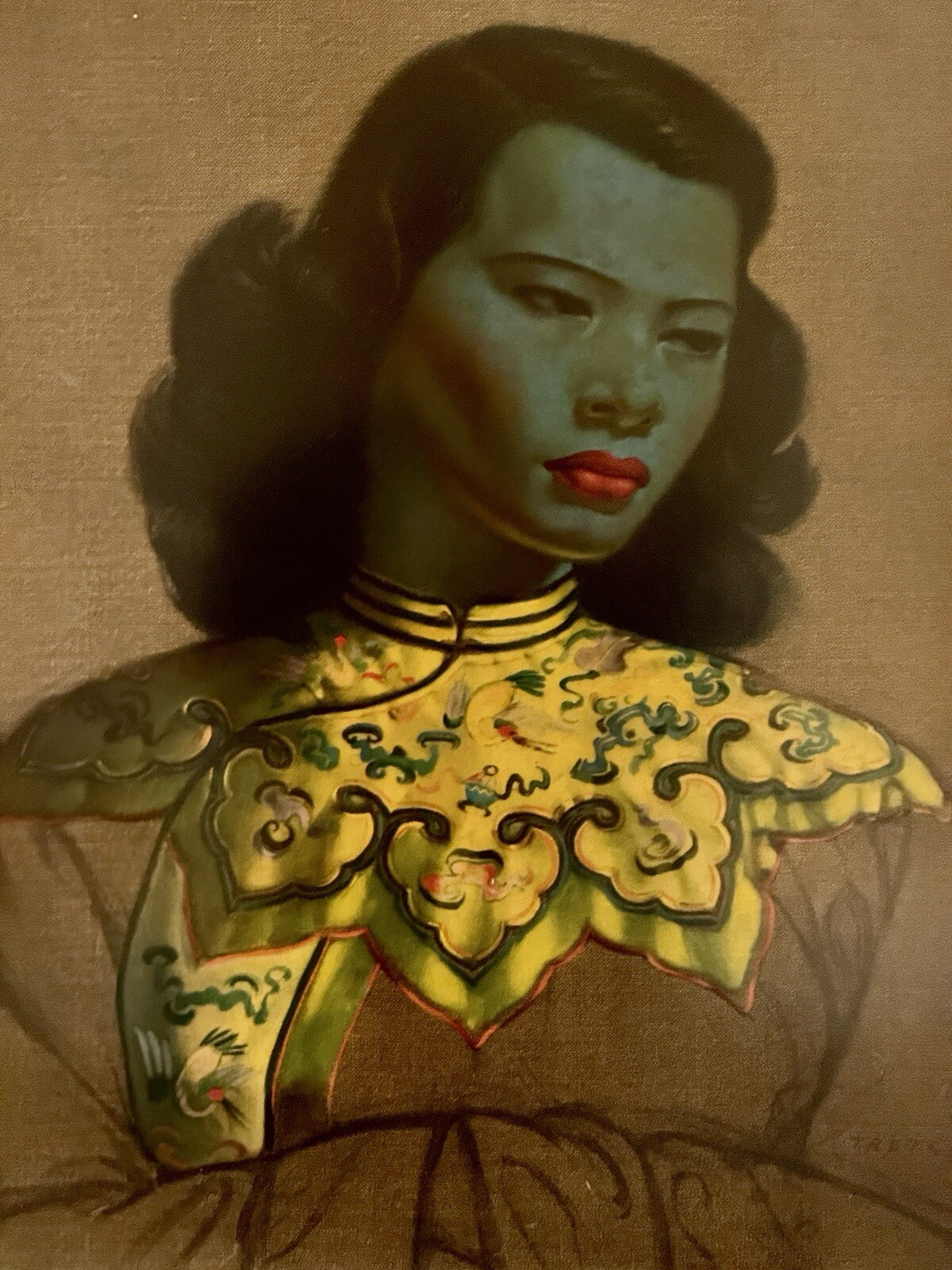 Original 1960s Vintage Vladimir Tretchikoff Chinese Girl Art