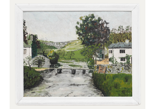20th Century Oil Clapper Bridge At Malham