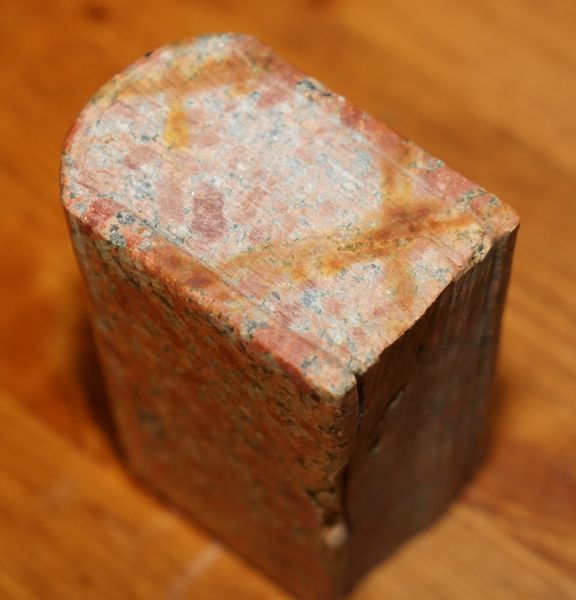 Sulpted Deep Red Antique Library Book Carved From Rock Part Of A Large Suite photo 995.0