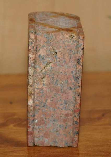 Sulpted Deep Red Antique Library Book Carved From Rock Part Of A Large Suite photo vinterior