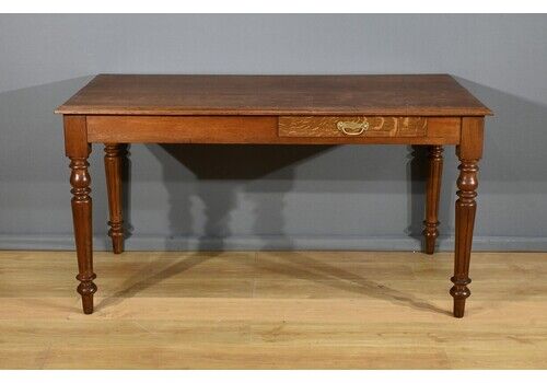 Oak Vis à Vis Desk – Late 19th Century