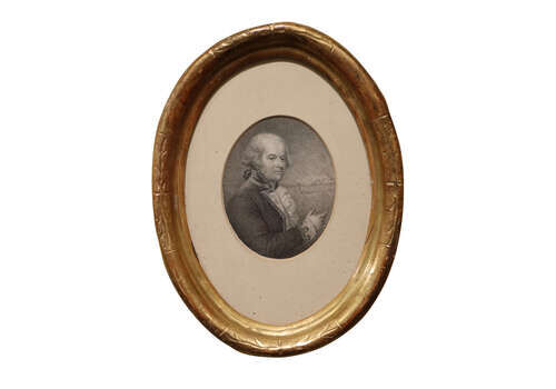 Engraving Of Naval Officer, 1700s
