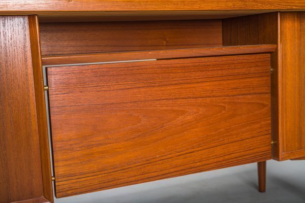 Danish Teak Executive Desk By Arne Vodder For H.P. Hansen, 1960s photo for sale