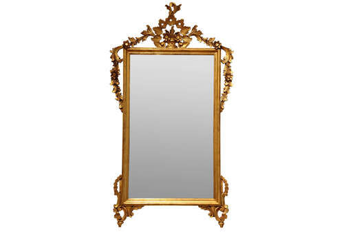 Decorative Giltwood Mirror, 1930s