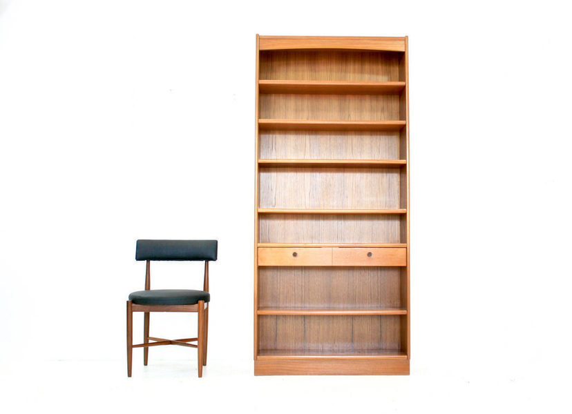 Large Vintage 1970s Teak Parker Knoll Bookcase | Parker ...