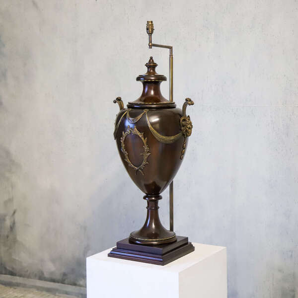 French ‘Magnum’ Cellarette, Later Converted To A Floor Lamp Circa 1860 photo furniture