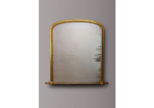 Large Gilt Overmantel Mirror, 1800s