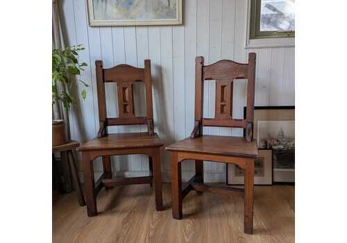 Pair Of Antique Ecclesiastical Chairs