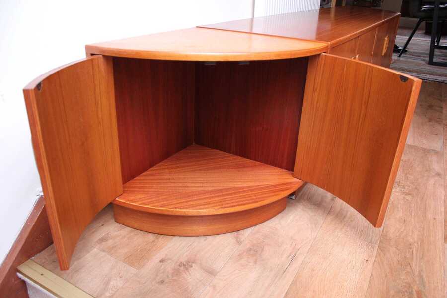 Vintage Teak G Plan Low Sideboard/Media/ Drinks And Display Unit photo vinterior