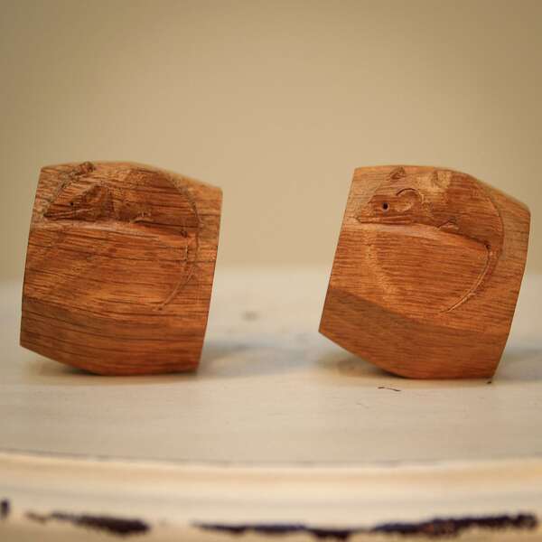 Mouseman Napkin Rings By The Workshop Of Robert "Mouseman" Thompson Of photo for sale