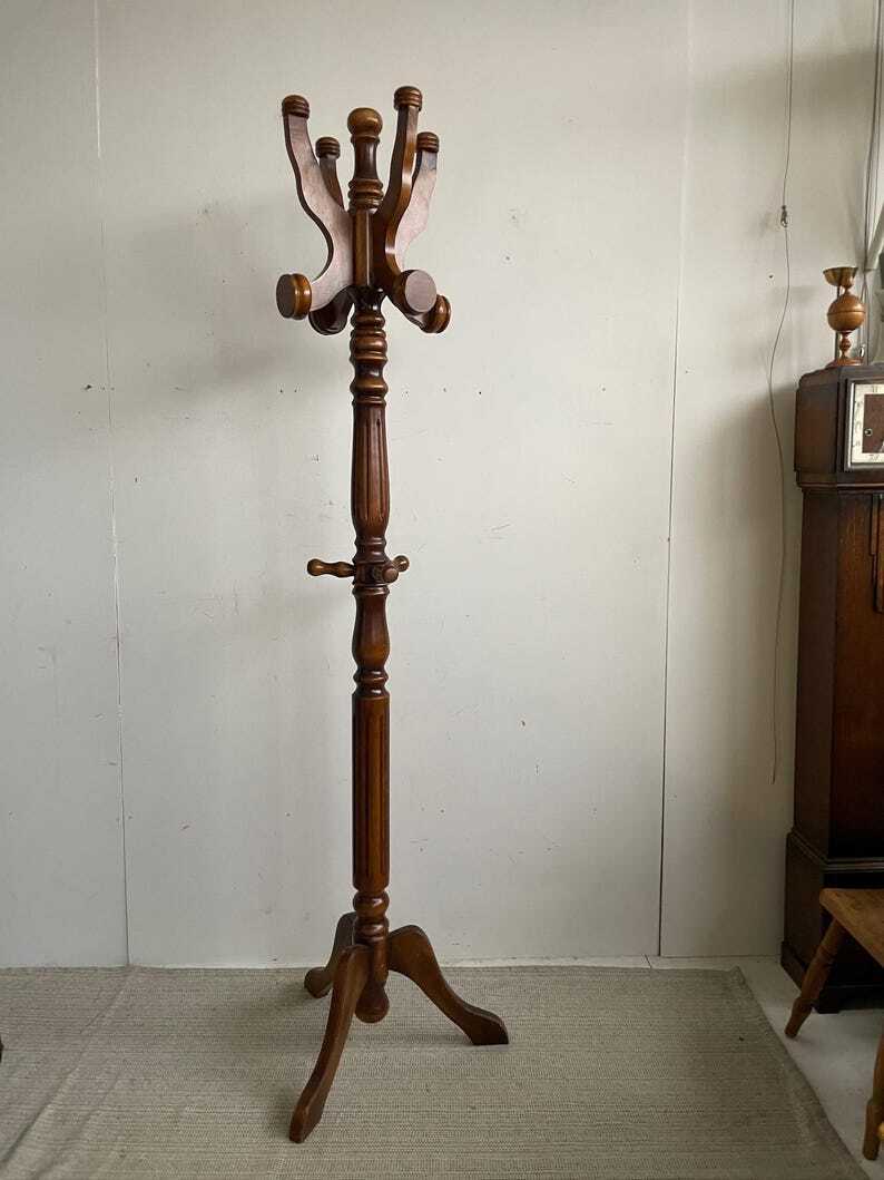 Hat Rack Quirky Coat Stand Tall Chunky Arts And Crafts Style Hat