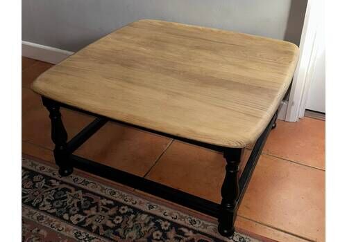 Black And Blonde Ercol Coffee Table
