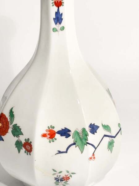 Meissen Porcelain Bottle With 800 Silver Cap Early Twentieth