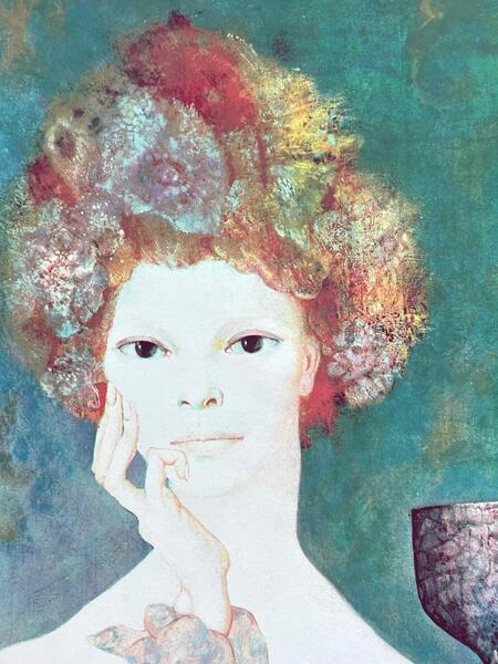 Leonor Fini, Self Portrait, Rare Print On Paper | Leonor Fini